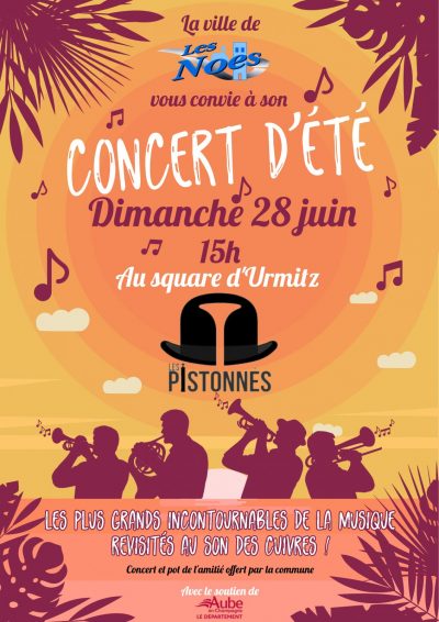 Concert d&rsquo;été – Les Pistonnés