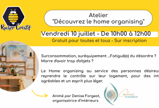 Atelier « Découvrez le home organising »