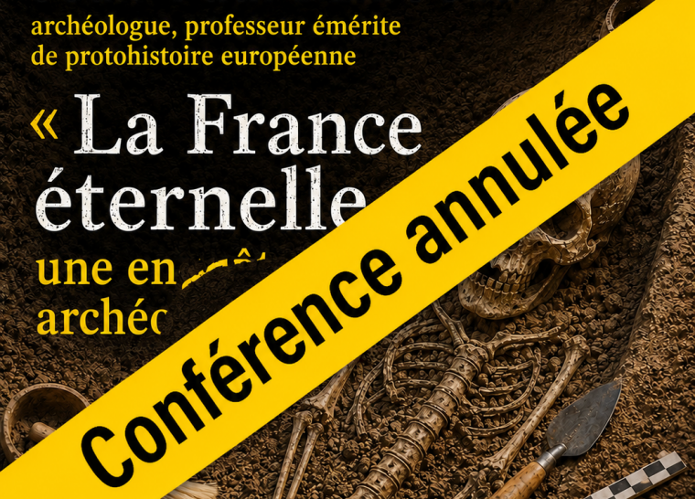 Annulation : conférence « La France éternelle, une enquête archéologique »