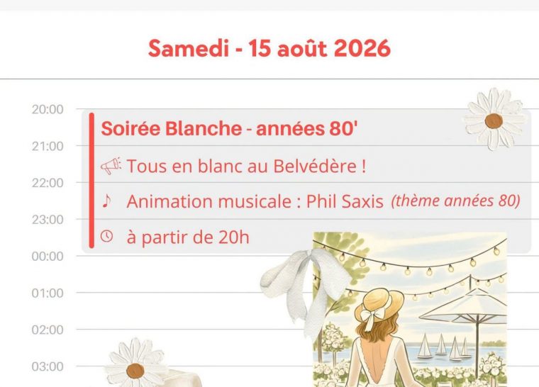 Soirée Blanche au Belvédère