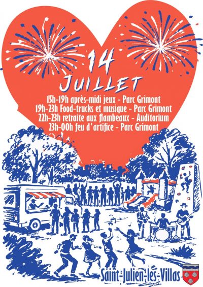 14 Juillet avec animations, musique et feu d’artifice