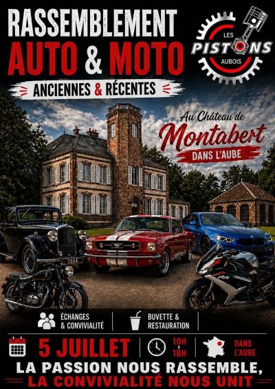 Rassemblement Auto & Moto par Les Pistons Aubois