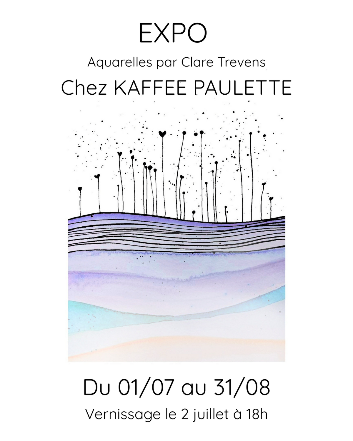 Exposition d&rsquo;aquarelles