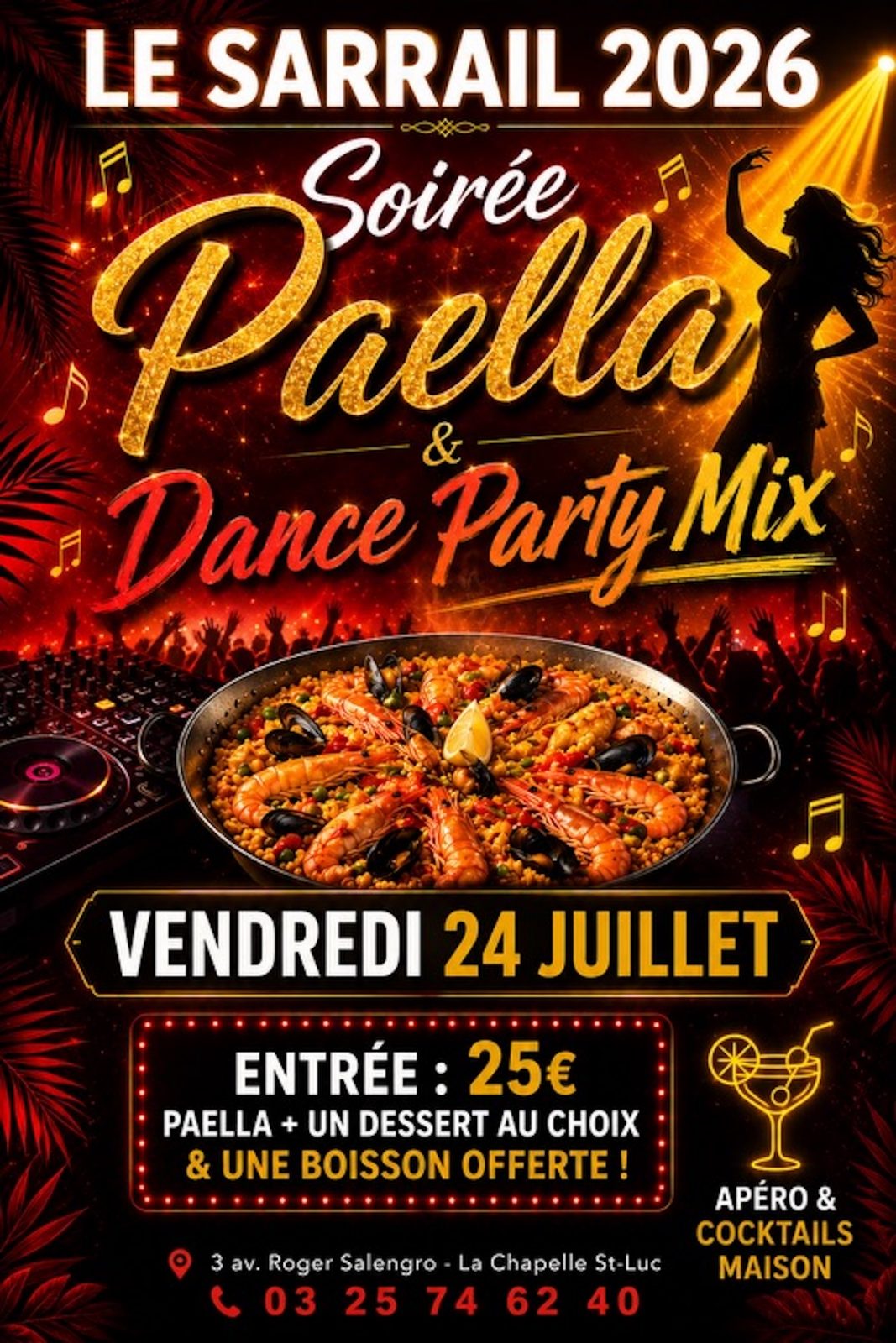 Soirée dansante et Paella Party