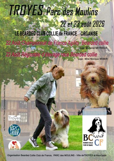 Championnat de France agility Bearded Collie et exposition Régionale d&rsquo;élevage