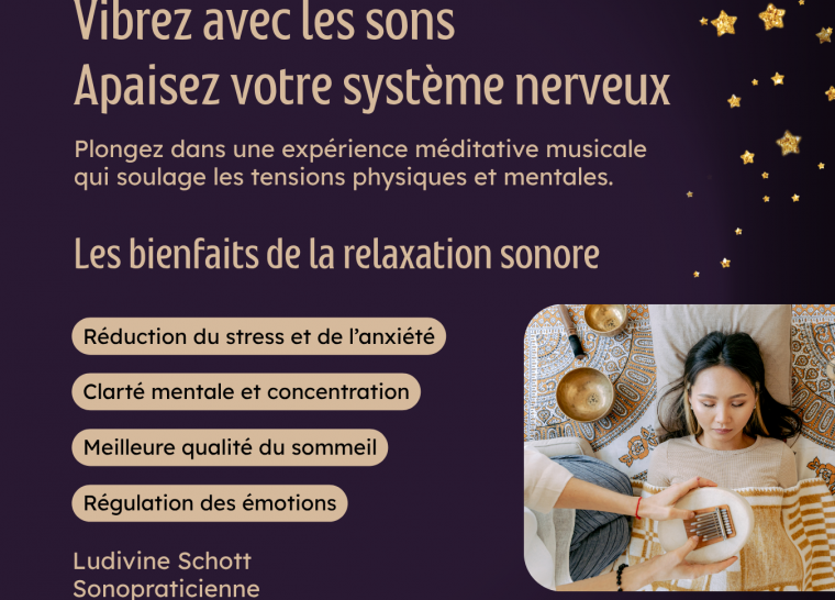 Relaxation sonore pour évacuer le stress et les tensions