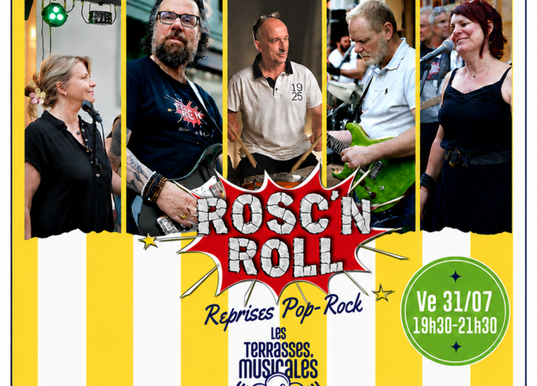 Concert gratuit de reprises Pop-Rock par le Groupe ROSC&rsquo;n ROLL