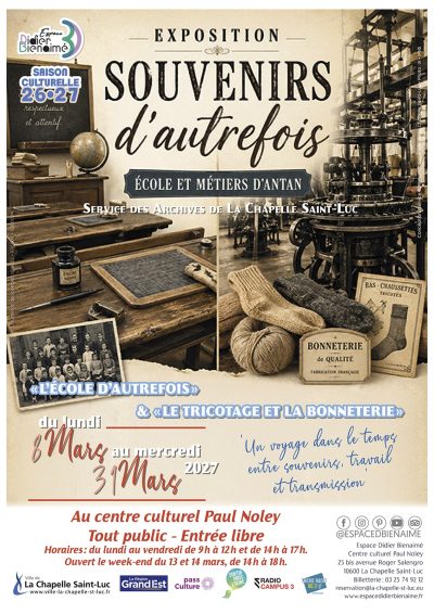 Exposition « Souvenirs d’autrefois : école et métiers d’antan »