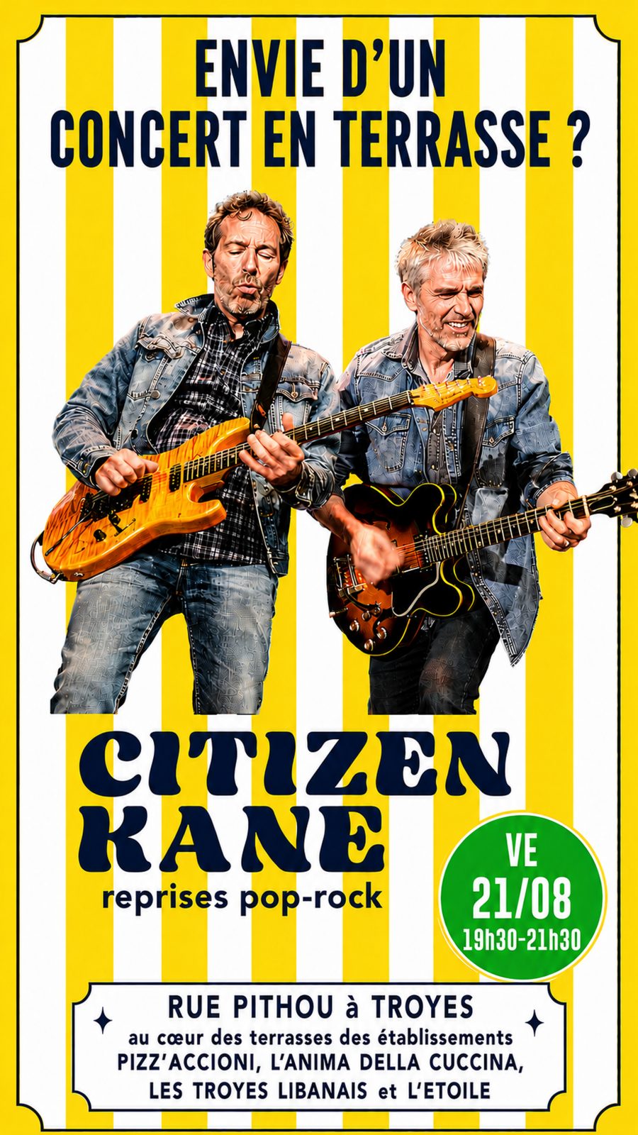 Concert pop-rock par Citizen Kane