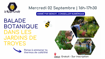 Balade Botanique dans les jardins de Troyes