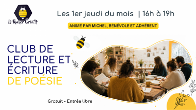 Club lecture et d&rsquo;écriture de poésie