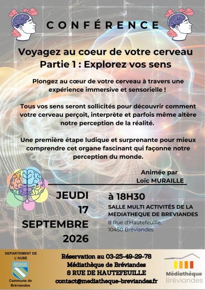 Conférence « Voyagez au cœur de votre cerveau »