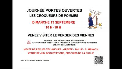 Journée portes ouvertes au verger des Viennes des Croqueurs de Pommes