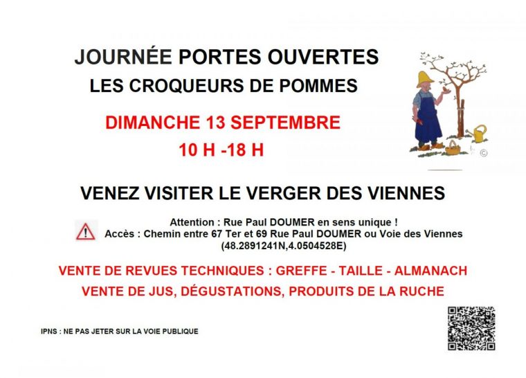 Journée portes ouvertes au verger des Viennes des Croqueurs de Pommes