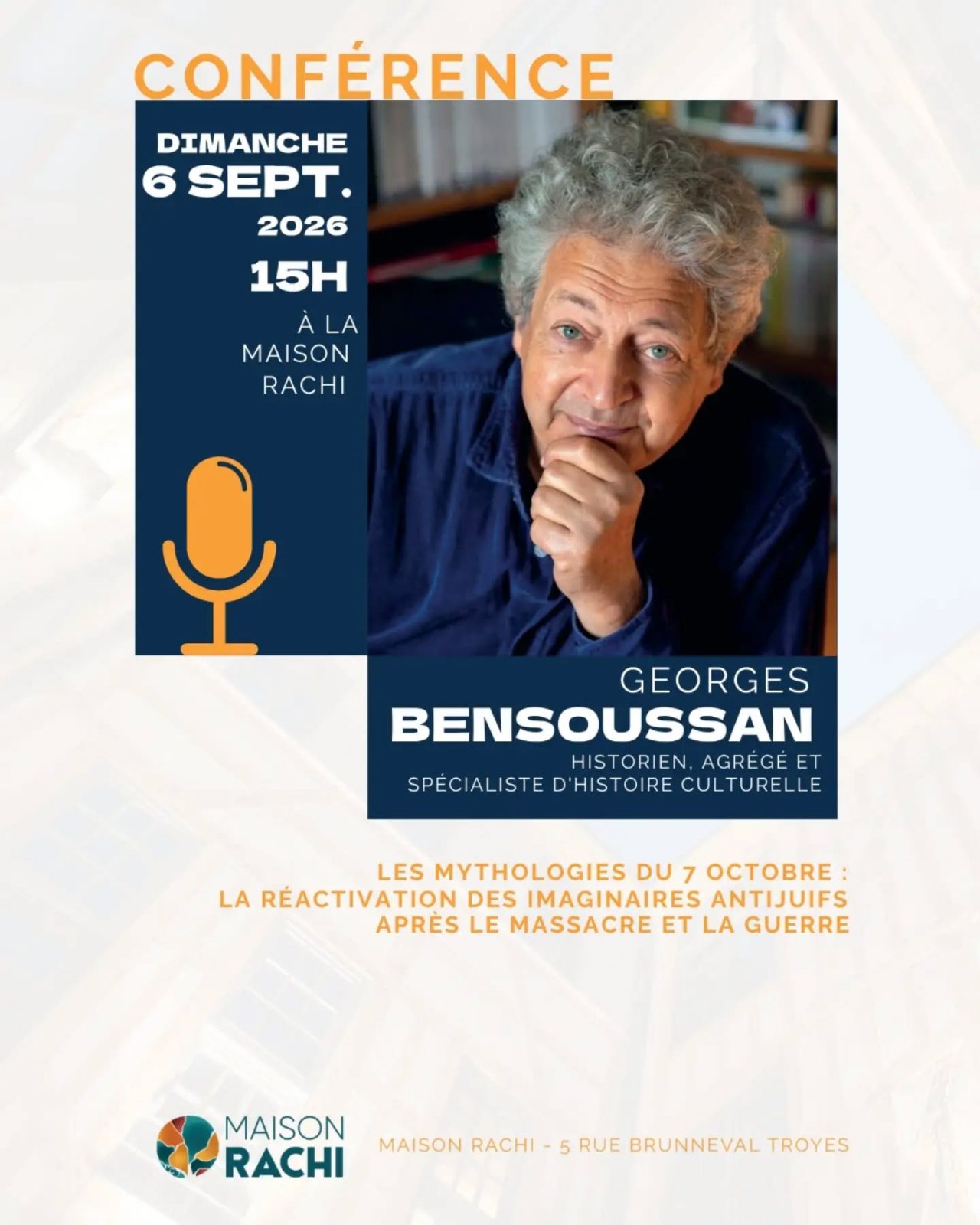 Conférence de Georges Bensoussan
