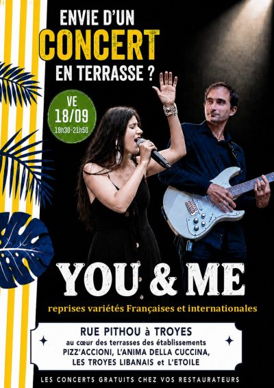 Concert gratuit du groupe troyen « YOU & ME »