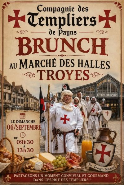 Les Templiers s’invitent au brunch des Halles