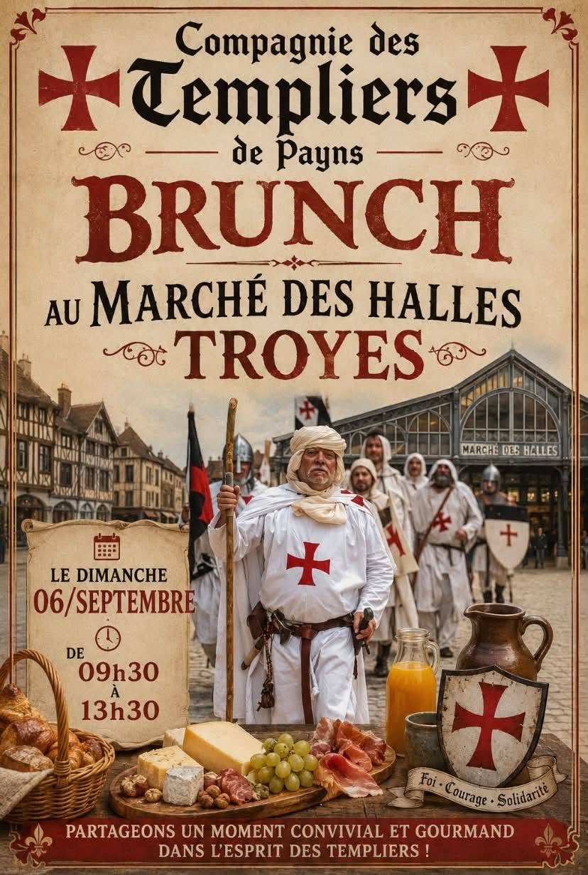 Les Templiers s’invitent au brunch des Halles