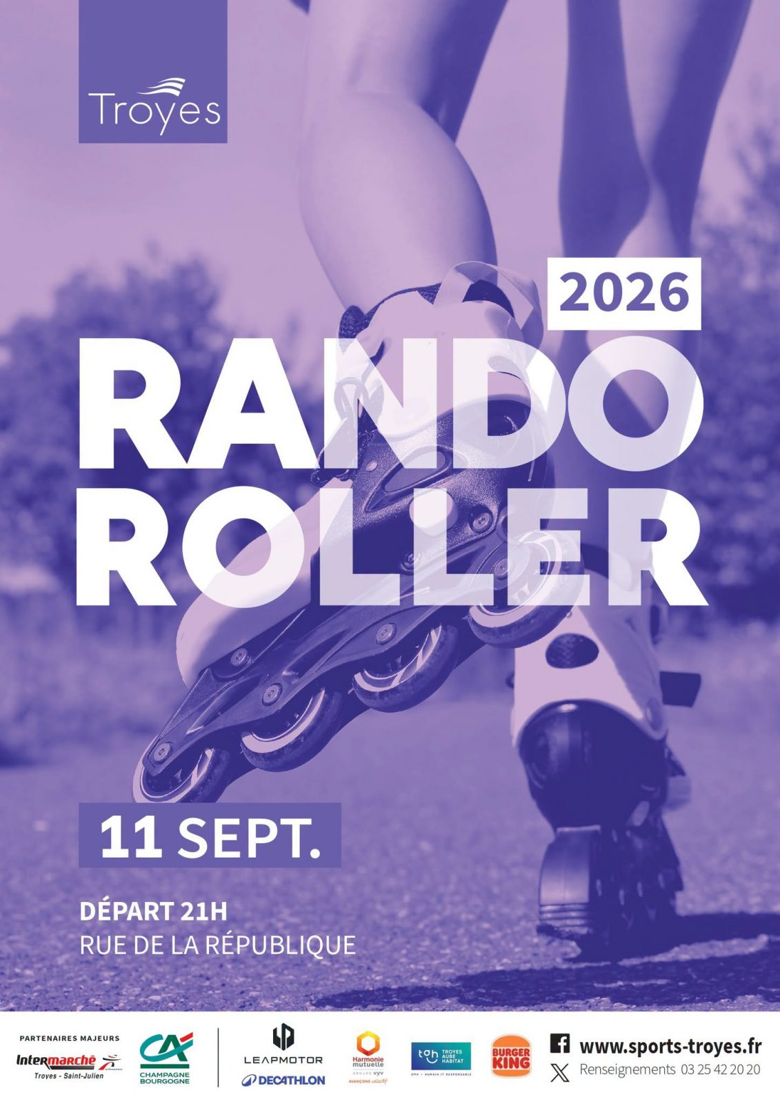 Rando nocturne Roller Ville de Troyes