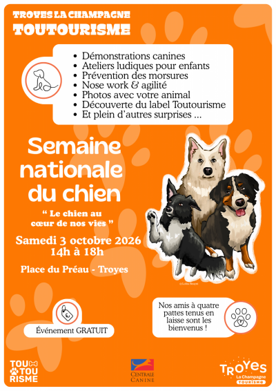Semaine nationale du chien – « Le chien au cœur de nos vies »