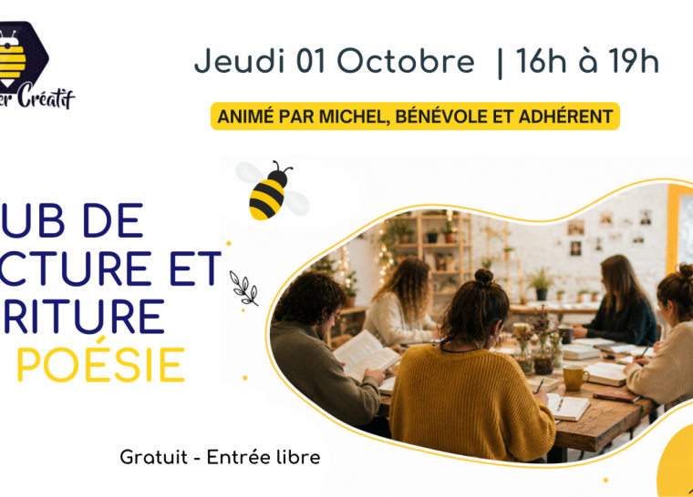 Club lecture et d&rsquo;écriture de poésie