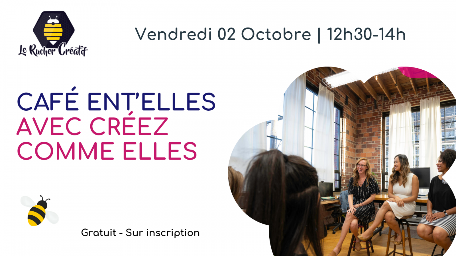 Café Entr&rsquo;Elles avec Créez Comme Elles