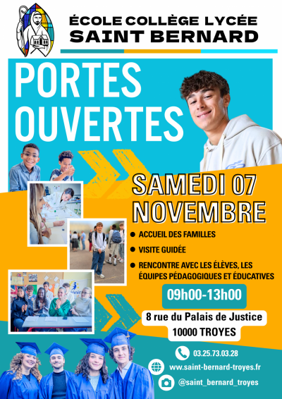 Portes Ouvertes « Ecole Collège Lycée Saint Bernard »