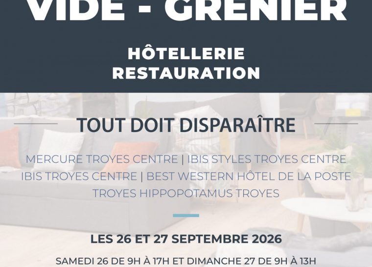 Vide-grenier Hôtellerie & Restauration : tout doit disparaître !