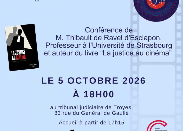 Nuit du Droit – Conférence : « Justice et cinéma. Du réel dans la fiction ? »