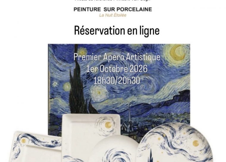 Apéro artistique : peinture sur porcelaine