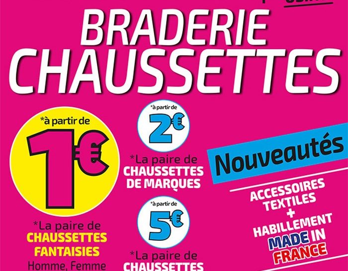 Braderie chaussettes direct usine Tismail
