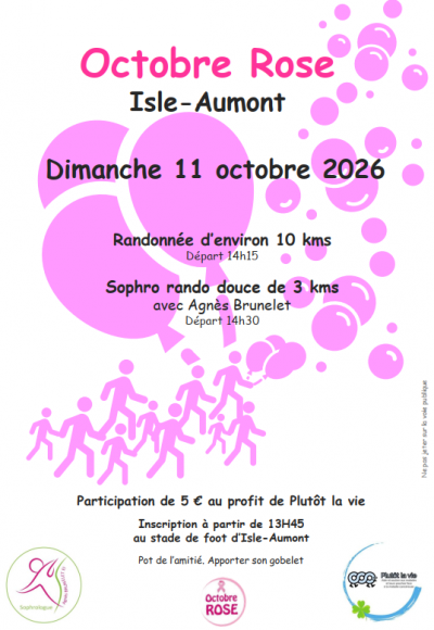 Octobre Rose à Isle-Aumont