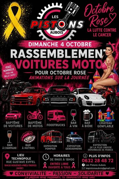 Rassemblement Autos Motos par Les Pistons Aubois