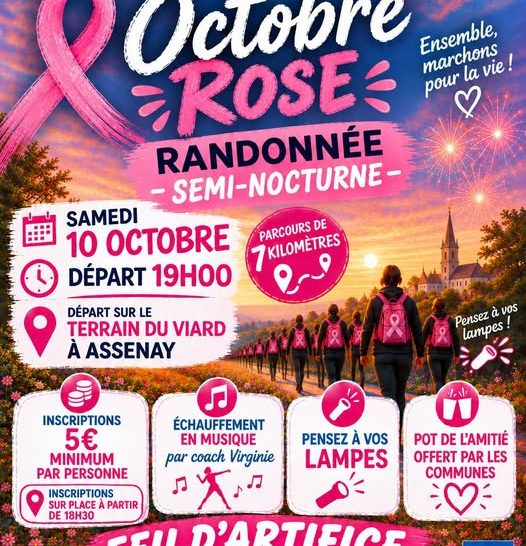 Randonnée Octobre Rose semi-nocturne