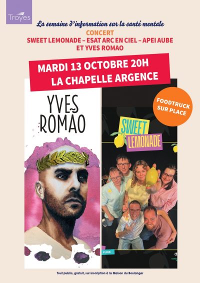 Concert Sweet Limonade (ESAT Arc-en-Ciel /APEI Aube) & Yves Romao