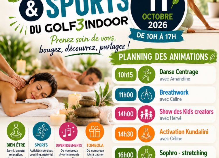 Salon bien être & sports du Golf3indoor
