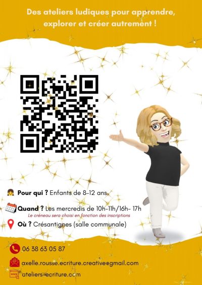 Ateliers d&rsquo;écriture créative