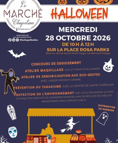 Le marché Chapelain fête Halloween