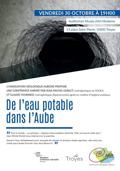 Conférence « De l&rsquo;eau potable dans l&rsquo;Aube »