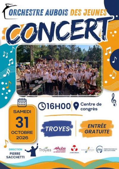 Concert de l&rsquo;Orchestre Aubois des Jeunes