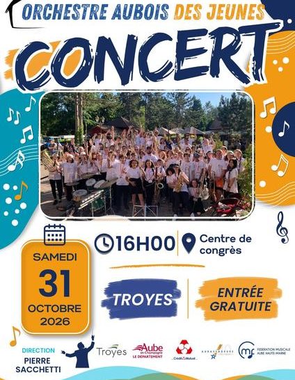 Concert de l&rsquo;Orchestre Aubois des Jeunes