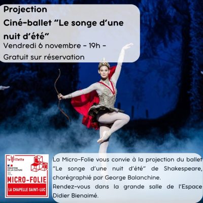 Ciné-Ballet « Le songe d&rsquo;une nuit d&rsquo;été »